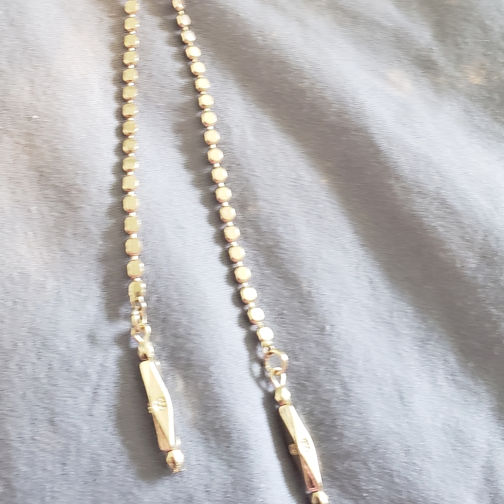 New Banana republic gold Lariat necklace